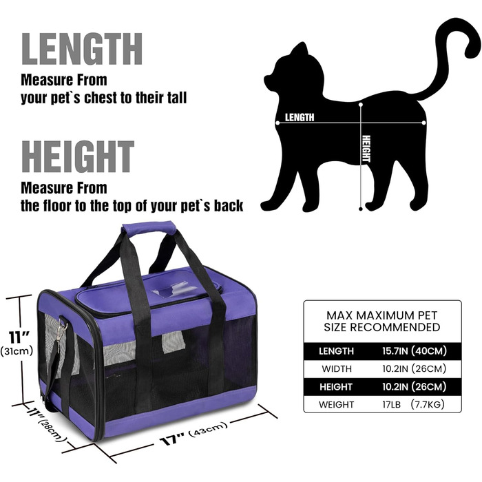 Транспортна переноска для собак та котів HITSLAM, складана, для подорожей, зелена (M)
