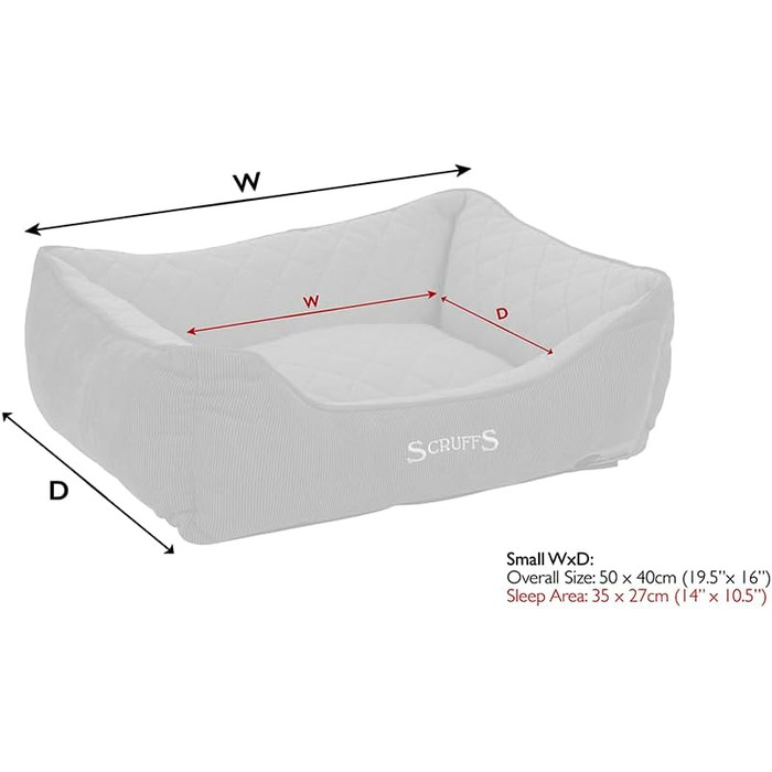 Термальне ліжко для собак Scruffs Box S, чорне