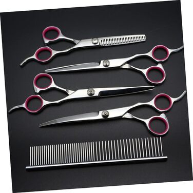 Набір професійних ножиць для грумінгу домашніх тварин BESPORTBLE (для собак та котів)
