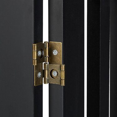 Захисне ворота для собак Relaxdays, розкладне, 60 x 153 см, чорний, MDF