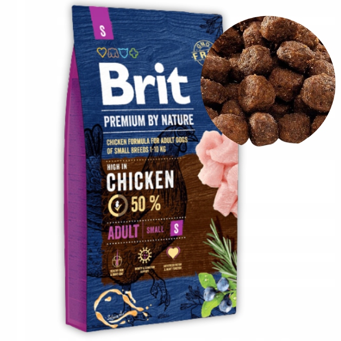 Сухий корм для собак Brit Premium Small Chicken (для малих порід), курка, 8 кг