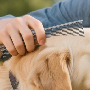 Щітка для котів Flohkamm - догляд за шерстю, видалення ковтунів, для цуценят та довгошерстих порід, щоденний догляд, після купання (срібна)