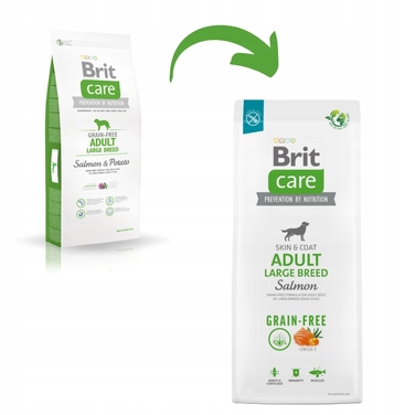 Корм для собак Brit Care Grain-Free Adult Large з лососем, 12 кг