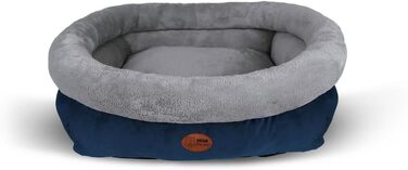 Кіжувалля для собак та котів Kira - м'яке, з антиковзаючою основою, знімне, машинне прання, блакитний, 51x46x18 см