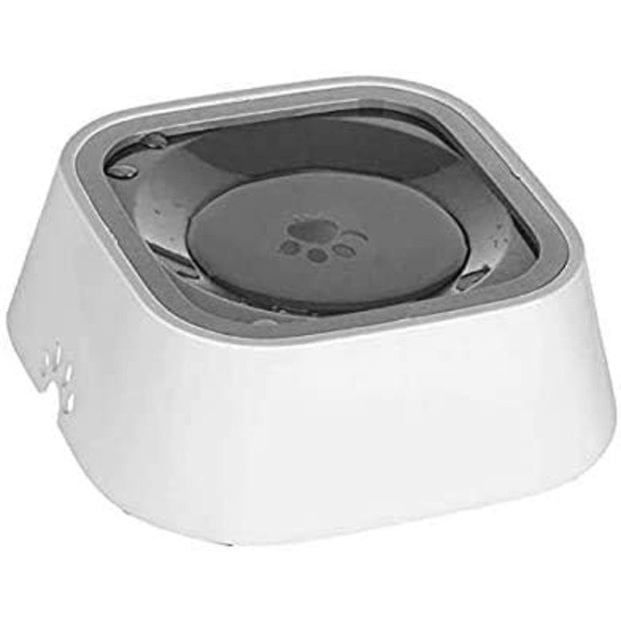 Миска для собак AOAPO 1,5 л, миска для корму без розбризкування, миска для собак та котів, сіра