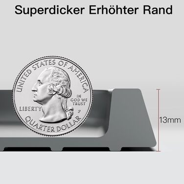 Підкладка під миски для котів та собак, силіконова, з високим бортиком, вологостійка, сіра