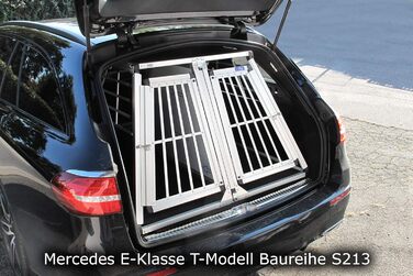 Транспортний бокс для собак Transportbox N52, алюмінієвий, 110x107x67 см з перегородкою та аварійним виходом