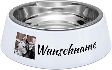 Миска для корму з фотографією для собак PhotoFancy® - персоналізована з власним дизайном, Layout 1