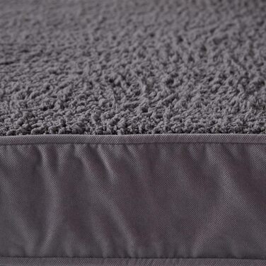 Ортопедичне собаче ліжко Happy Hounds Oscar, сіре, розмір M, 107x76x10 см