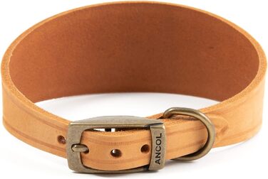 Нашийник для собак Ancol Timberwolf, шкіряний, малинового кольору, 34-43 см (гірчичний, 30-34 см)