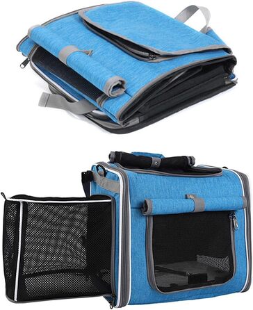 Фаркоп для велосипеда для собак, легкий, водонепроникний, розширюваний, для маленьких собак, легко миється, для сонячних днів або покупок на ринку (Blue) Blue