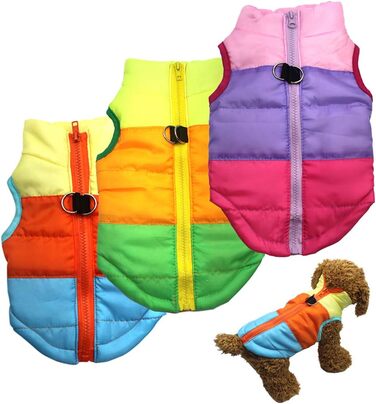 Зимовий теплий куртка для собак Idepet, водонепроникний пуловер, тепла собача куртка, одяг для собак, XS, S, M, L, Рожевий