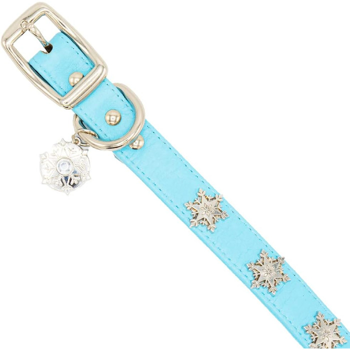 Собачий нашийник Buckle-Down Disney Frozen, сніжинки, великий, 48,3-58,4 см, 1,9 см