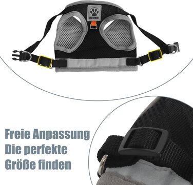 Нашийник для кота Bindokun з повідком, анти-вислизання, комплект для котів та собак, регульований, чорний, M