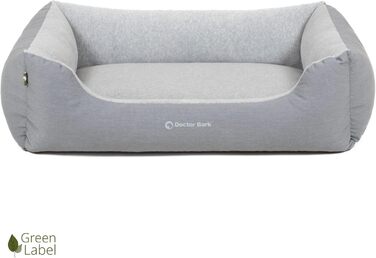 Килимок для собак Doctor Bark, плюшевий та м'який, середній, 86x65 см, сірий, Made in Germany