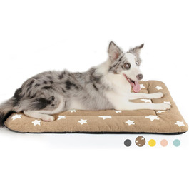Mora Pets підстилка для собак, м'яка лежанка у клітку 91,4 см, прана, зірковий дизайн, для великих собак та котів, матрац для затишного сну