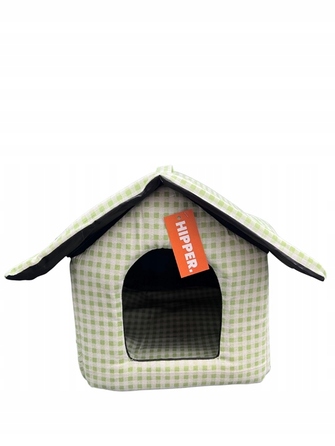Будиночок для собак та котів у клітинку, 43x39x41 см, HIPPER