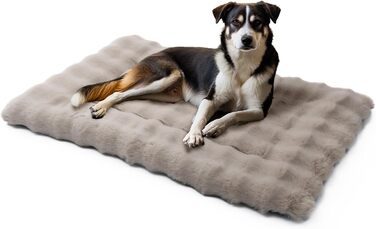 М'яке ліжко для собак Mora Pets: тепла, зручна, миюча, 91 x 60.5 см, коричневий колір