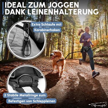 Сумка-бананка для собак 'Talea' з штучної шкіри, на одноручний замок - сумочка для ласощів, знімний підкладка, аксесуари для собак (M, Чорний)