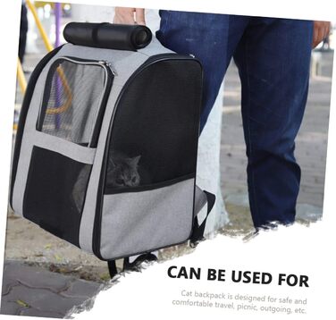 Транспортна сумка для котів та маленьких собак Angoily, велика місткість, дихаюча, з міцного матеріалу