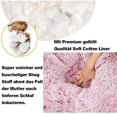 М'яке собаче ліжко, розкішне ліжко для домашніх тварин, софа, кругле плюшеве ліжко для собак, котяче ліжко у формі пончика, середніх розмірів, м'яке, дихаюче, сапфірове, діаметр 80 см, 80x80 см, сапфірове