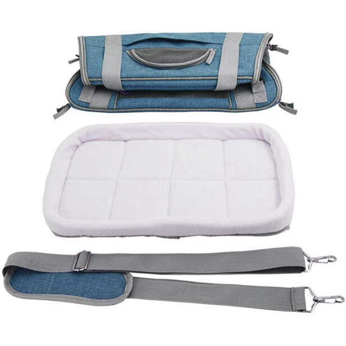 Складана переноска для собак та котів PJDDP, блакитна: зручна та комфортна переноска для тварин