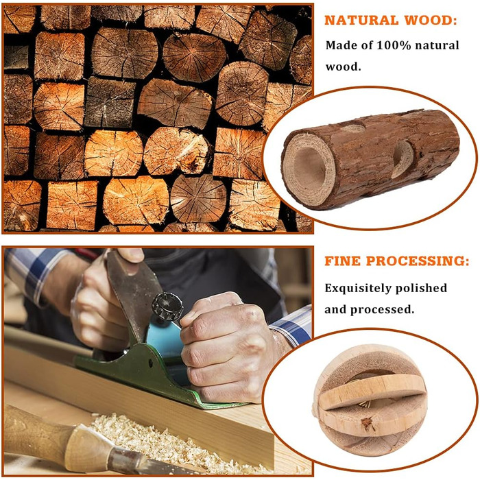 Аксесуари для клітки Sofier: іграшки для морських свинок, щурів, шиншил, хом'яків. Дерев'яне укриття, мостик, жувальні палички з яблуневої деревини.