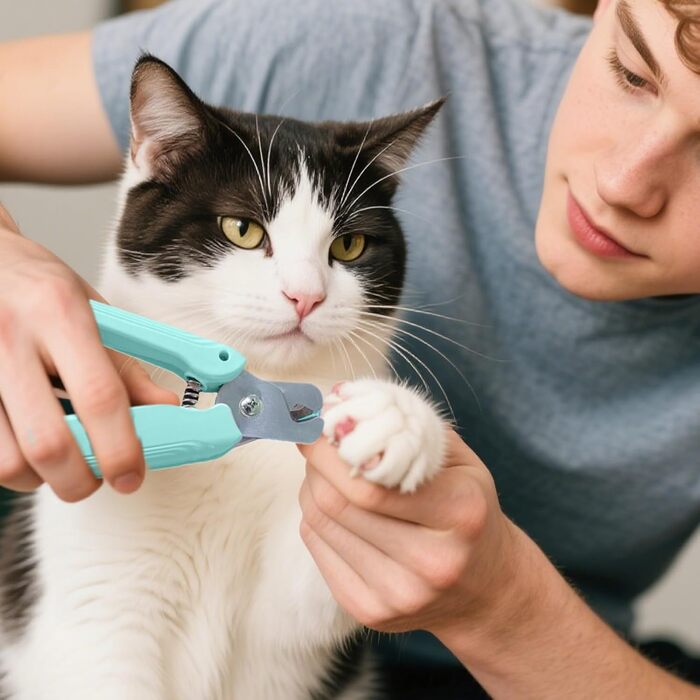 Ножиці для обрізання кігтів собак та котів з LED-підсвічуванням | Безшумні, з захисним насадком та ергономічним дизайном | Для собак та котів будь-яких порід