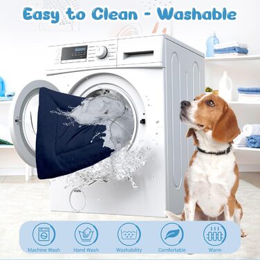 Крісло-ліжко для собак середніх порід Baodan, 90x60 см, миється, з антиковзною основою, блакитне