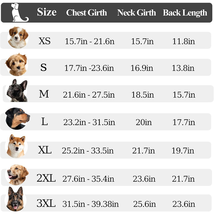 Зимовий теплий куртка для собак, непромоканий, вітрозахисний, регульований, з коміром-гетром, розмір M, чорний