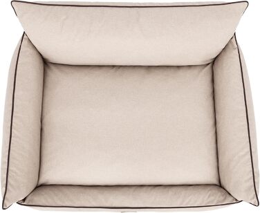 Ліжко для собак DOGGY, XXL, 106 x 80 см, бежеве, екологічне полотно