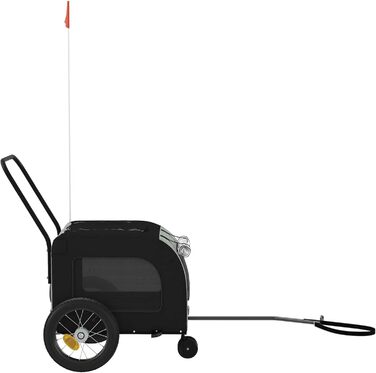 Навісник на велосипед для собак Oxford - сірий та чорний, водонепроникний, модель 93846