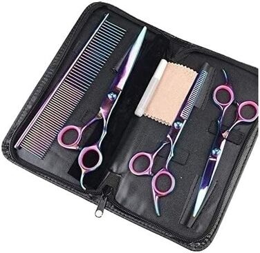 Набір професійних інструментів для грумінгу собак та котів: ножиці, тример, гребінець, 7 дюймів, нержавіюча сталь