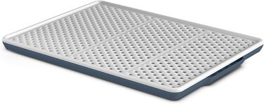 Килимок для котячого туалету PATAM з антиковзким ситом, сито для свинячого сита, 46 см x 36 см x 3 см, Made in Italy – (Champion Blau)