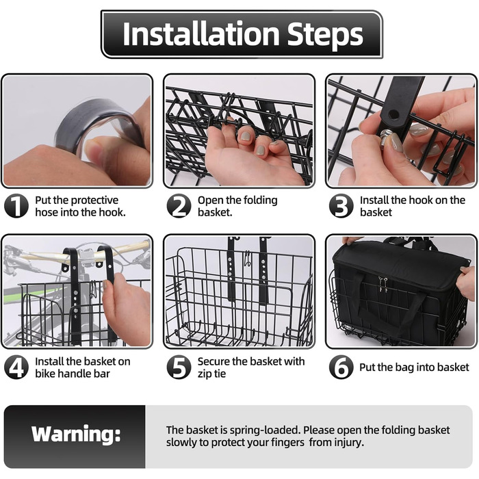 Складаний велосипедний кошик Meta з винімною сумкою для перенесення собак, тварин, продуктів, аксесуари для електровелосипеда