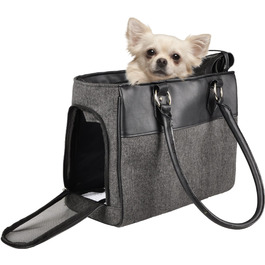 Трансформер для собак Lior Grau: сумка-переноска, 45x19x29 см, текстиль, вентиляція, безпечна