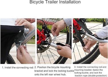 Причіп для велосипеда з собакою, для дитячої коляски, з амортизацією, світловідбивачами, вантажопідйомністю 40 кг, сірий