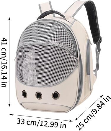 Транспортна сумка для собак сірого кольору, з регульованими ремінцями – ідеальна для подорожей, прогулянок, авто та громадського транспорту