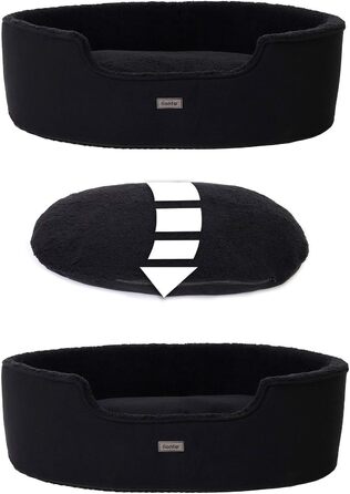 Кругле ліжко для собак та котів Lionto з водовідштовхувальним покриттям, 83x63 см