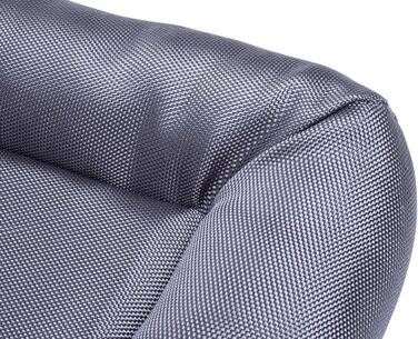 Крісло-ліжко для собак Petface з меморіальною піною, водонепроникне, сіре, розмір L (101 x 67 x 8 см)