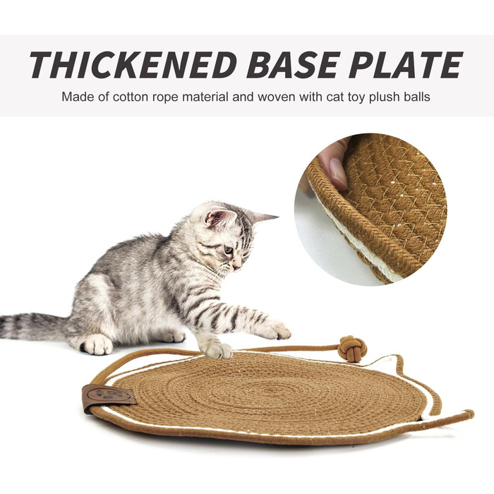 Килимок для котів з кулькою, іграшковий килимок-іграшка для котів, 43 см