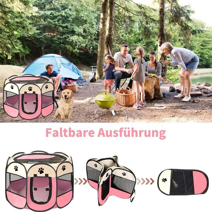 Клітка-вигул для цуценят та котів, сіра, SAC2409035