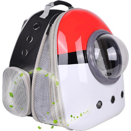 Рюкзак для кота, переноска для тварин до 9 кг, з переднім розширенням, чорний, для котів, цуценят, кроликів