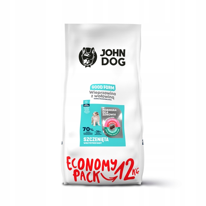 Сухий корм для цуценят John Dog GOOD Puppy зі свининою та яловичиною, 12 кг