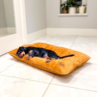 М'яке ліжко для собак середнього розміру, велюрова подушка для собак, 80x50x8 см, зелений колір