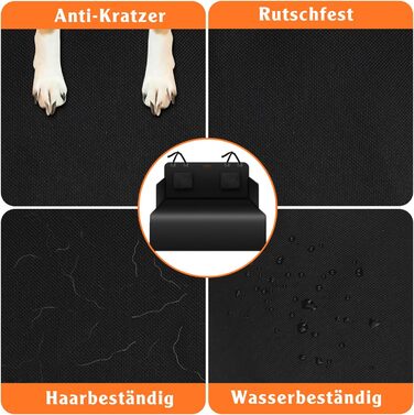 Захист для багажника автомобіля Alfheim для собак - преміум килимок, водовідштовхувальний та стійкий до подряпин, підходить для седанів та компактних/середніх SUV