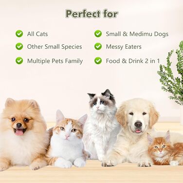 Керамічні годівниці для котів та собак, піднята платформа, набір мисок для їжі та води, антивикидування, годівниця для домашніх тварин