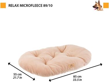 Килимок для собак та котів Ferplast Relax Microfleece 55/4 - м'який, миючий, сірий (100 x 63 см.)