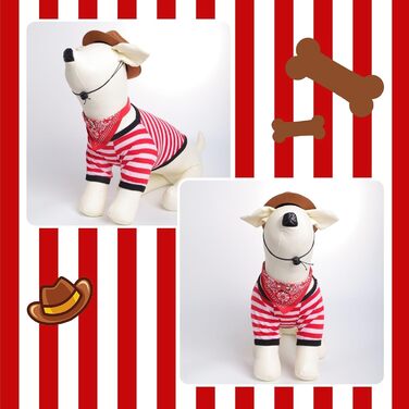 Ковбойський капелюх для собак - 2 шт. Костюм ковбоя для тварин, аксесуар для собак, котів, цуценят. Підходить для свят, вечірок та повсякденного носіння (середній)