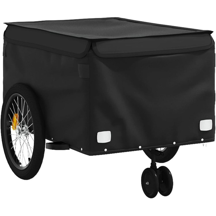 Причіп для собак, велосипедний причіп, причіп для бігу, чорний, 45 кг, сталь